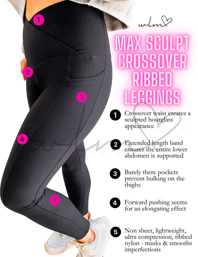 Molly Max Sculpt Diagonal Ribbed Leggings
