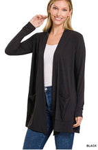 Load image into Gallery viewer, Slouchy Pocket Open Cardigan