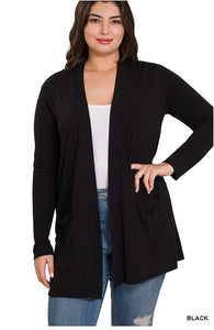Slouchy Pocket Open Cardigan