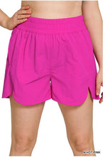 Load image into Gallery viewer, Windbreaker Smocked Waistband Running Shorts