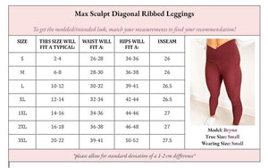 Molly Max Scupt Diagonal Spring Leggings