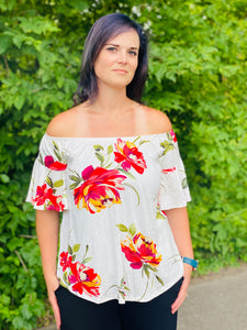 Off the Shoulder Floral Top