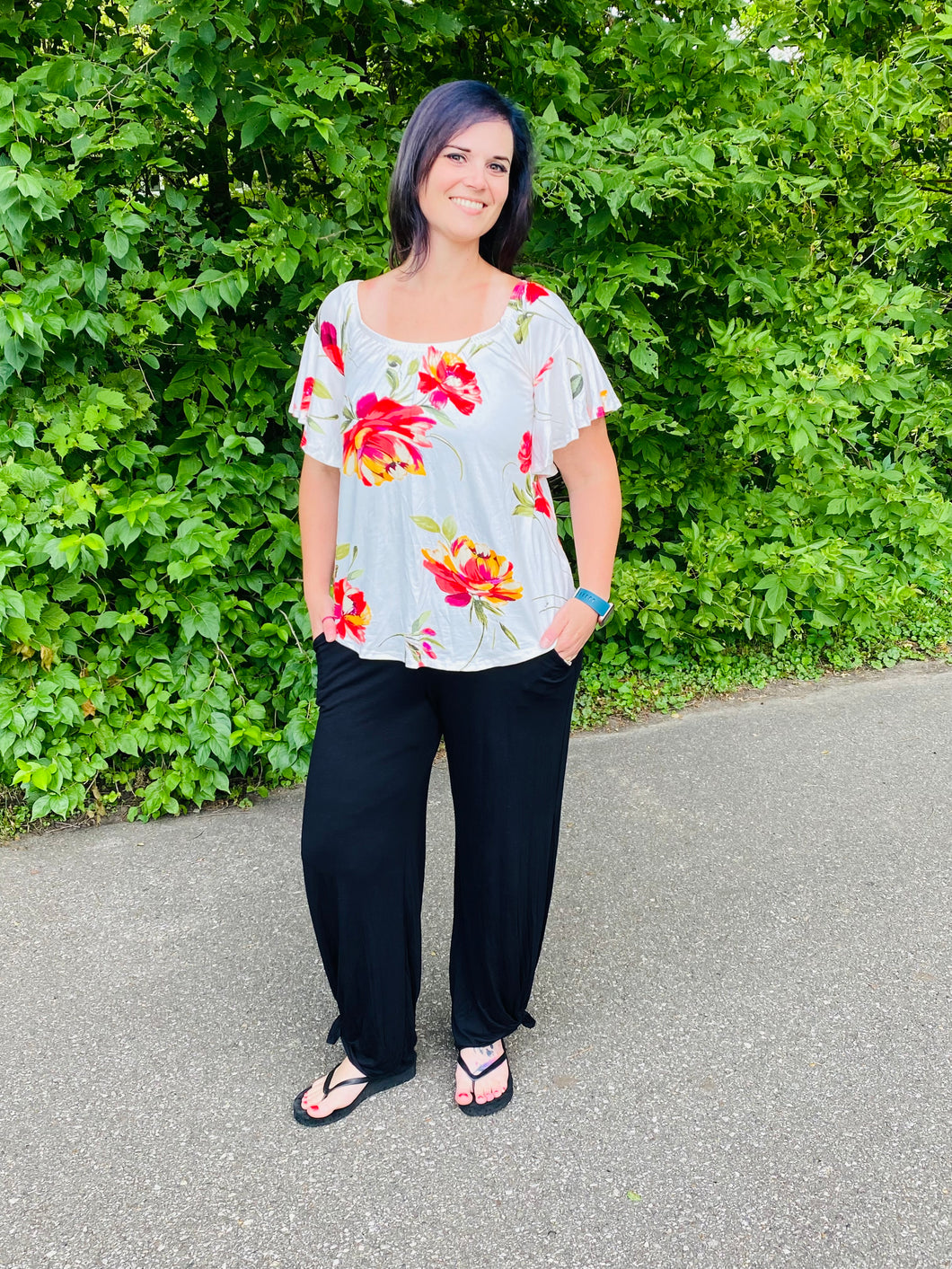 Off the Shoulder Floral Top